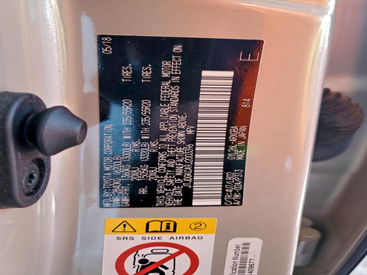2018 LEXUS RX 450H L BASE photo 13