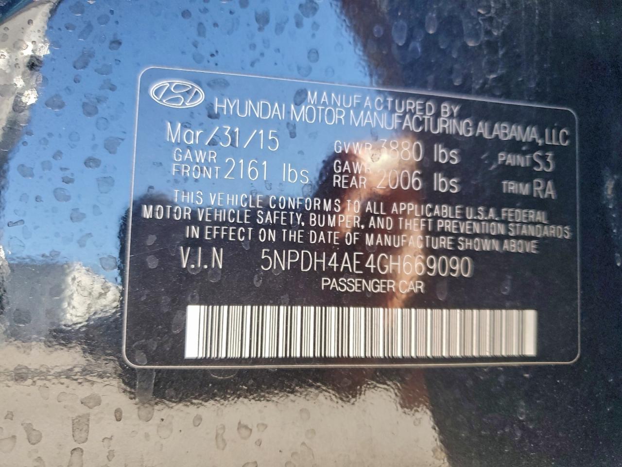 2016 HYUNDAI ELANTRA SE photo 13