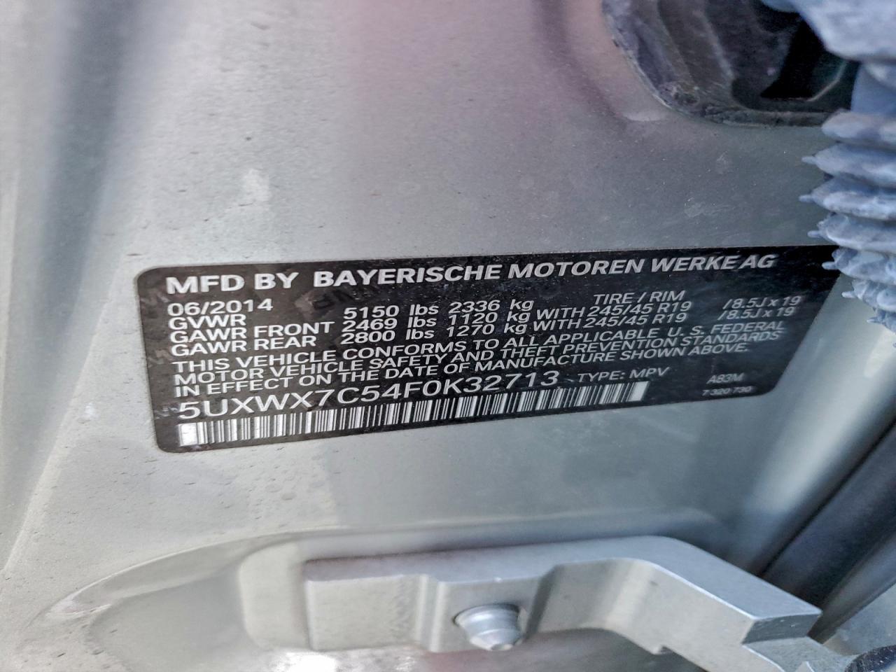 2015 BMW X3 XDRIVE35I photo 13