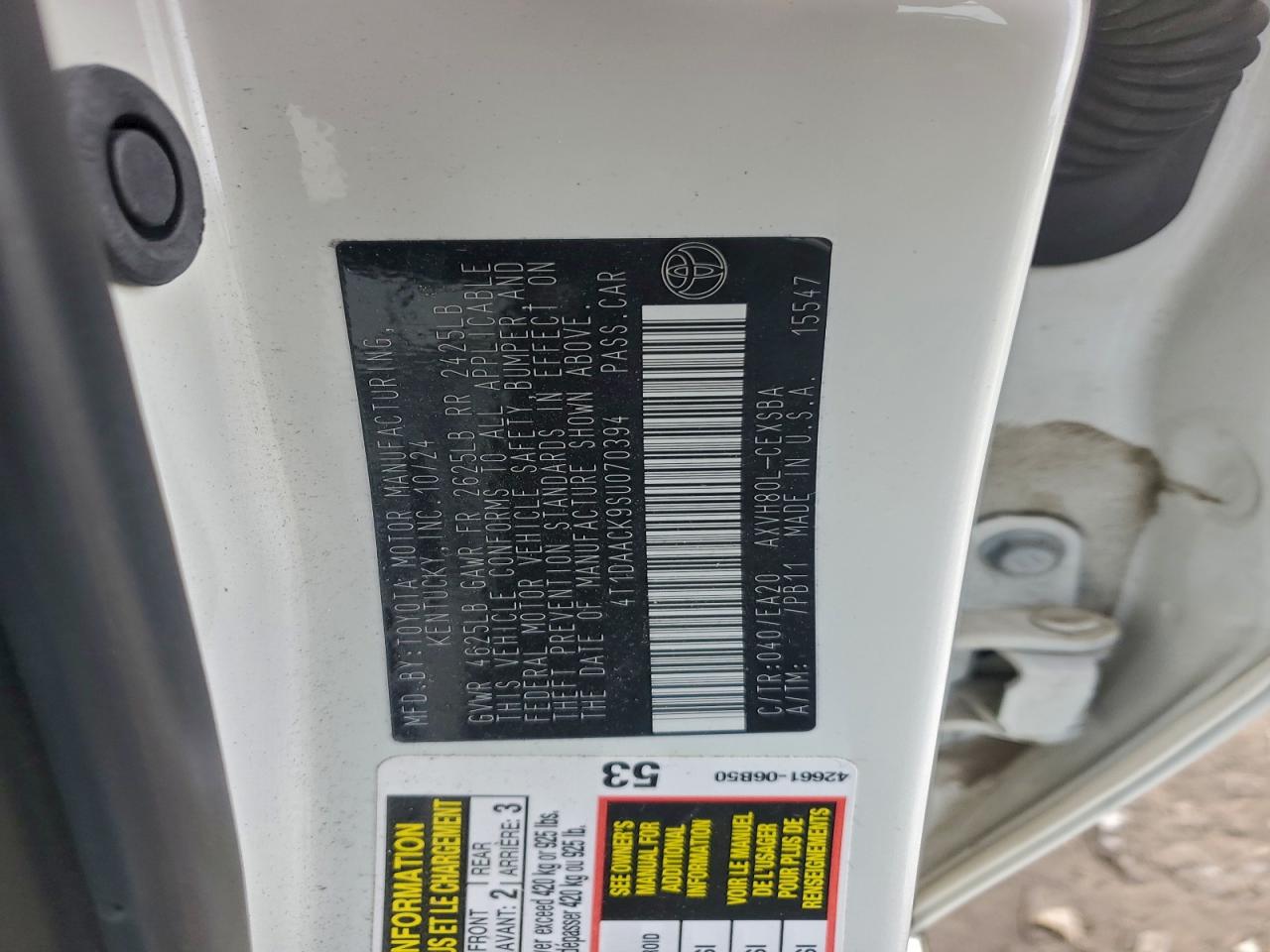 2025 TOYOTA CAMRY XSE photo 12