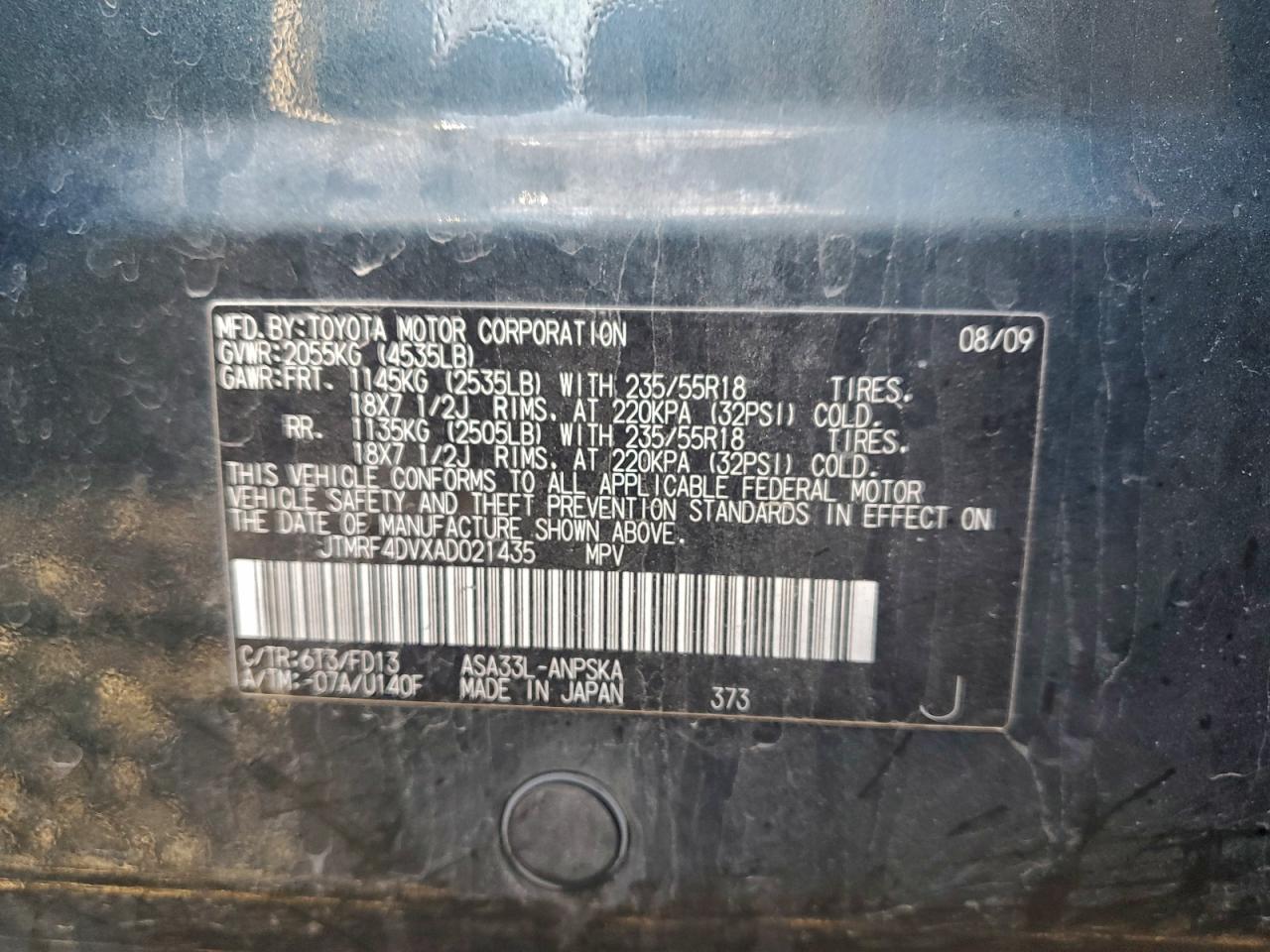 2010 TOYOTA RAV4 photo 13