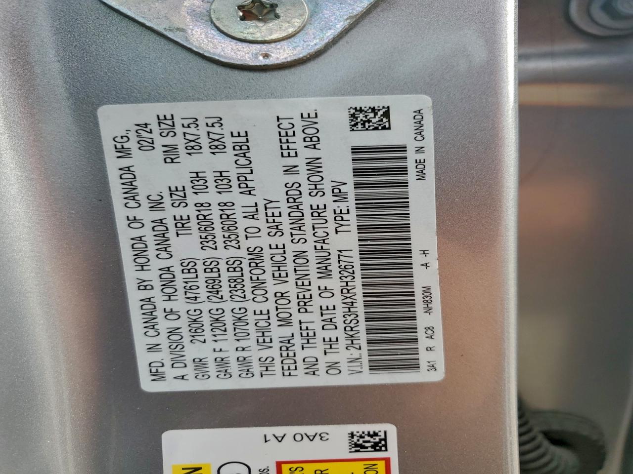 2024 HONDA CR-V EX photo 13