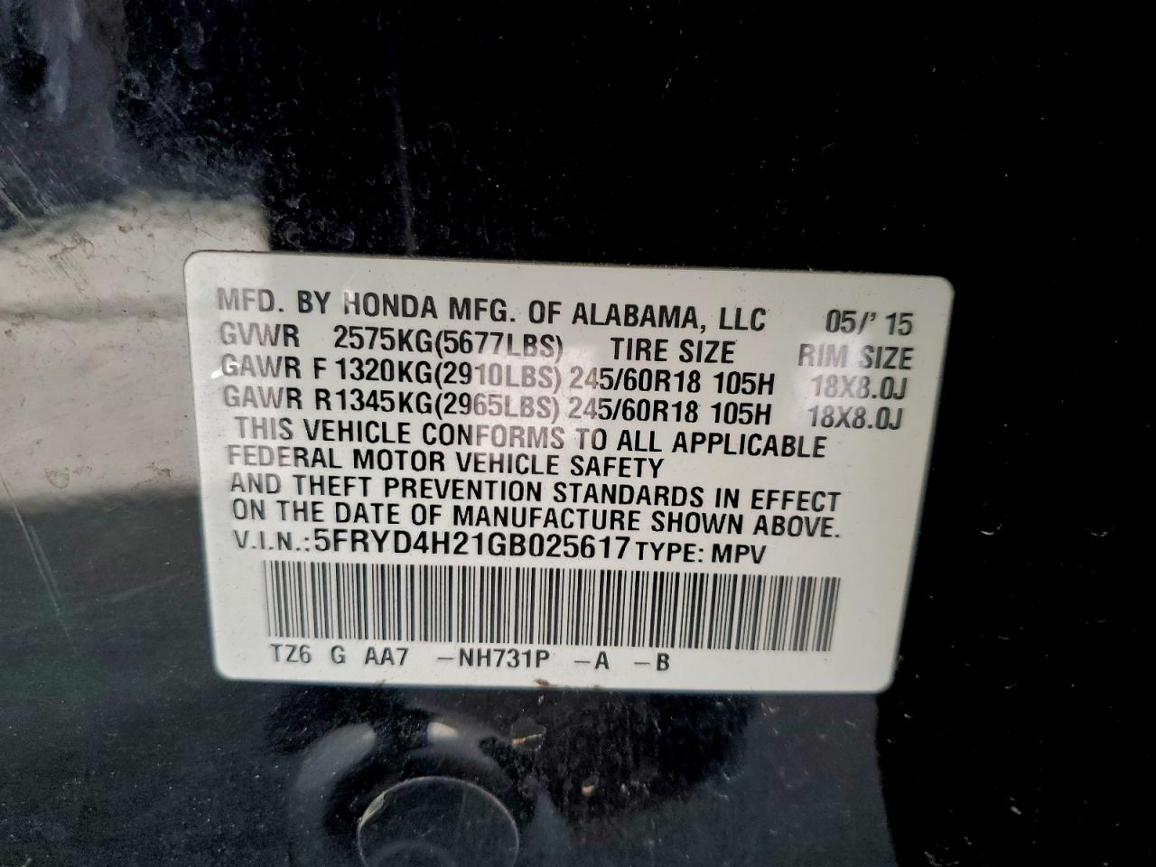 2016 ACURA MDX photo 14