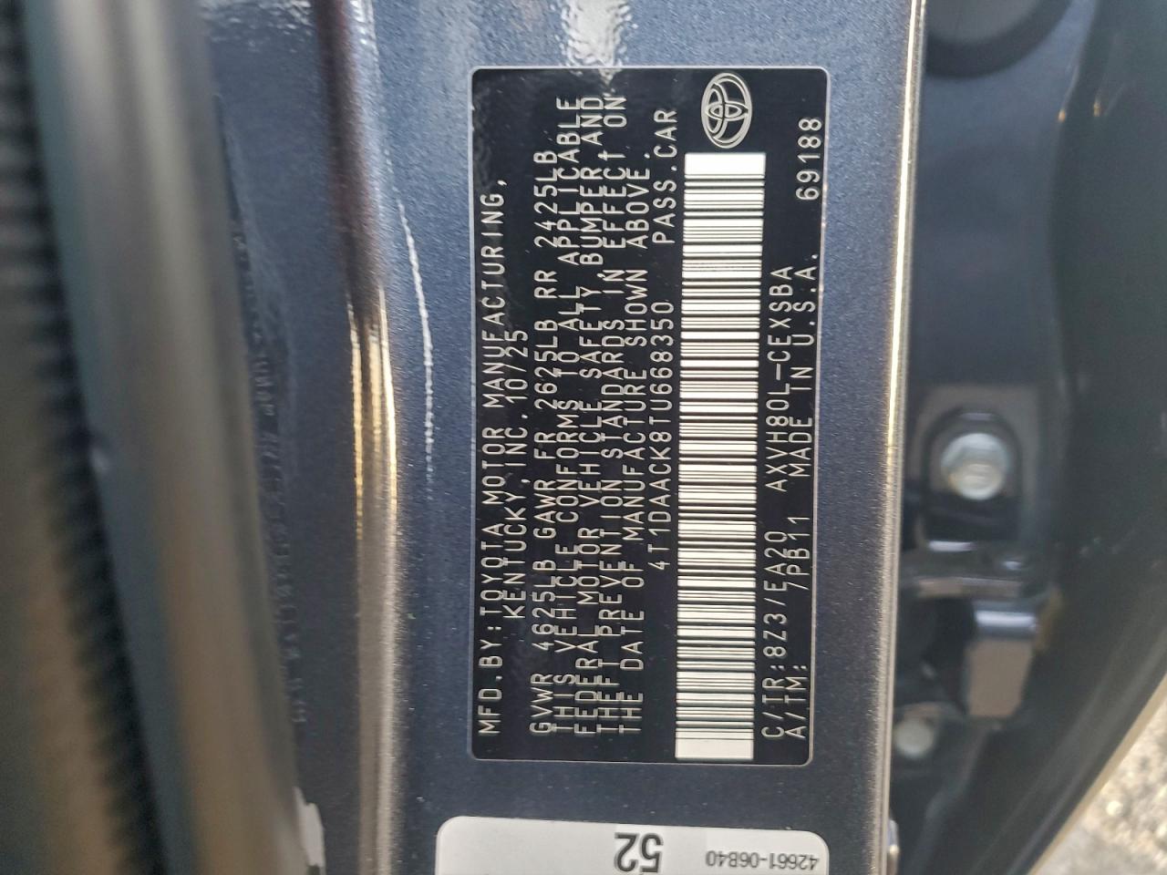 2026 TOYOTA CAMRY XSE photo 13