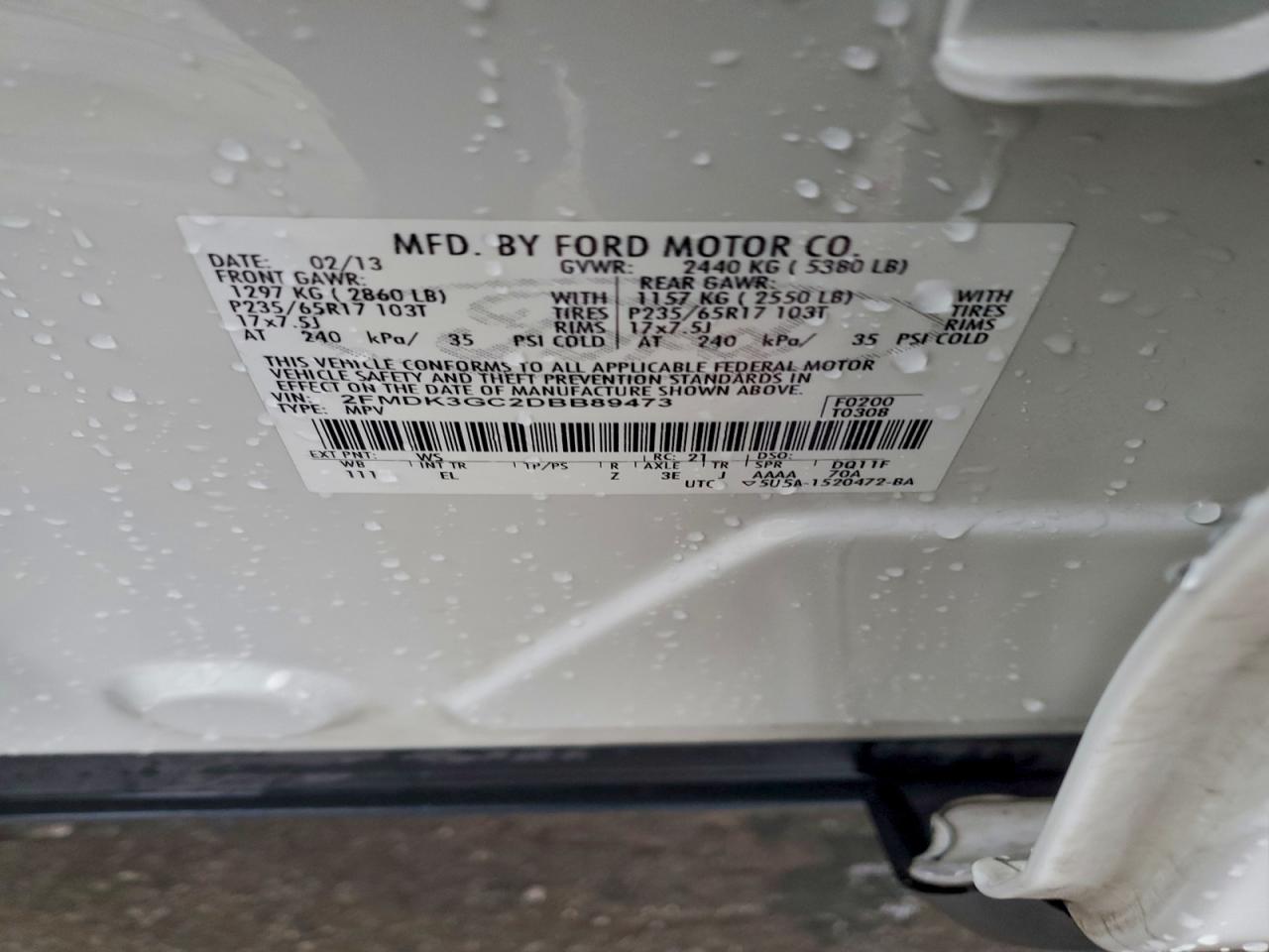 2013 FORD EDGE SE photo 13