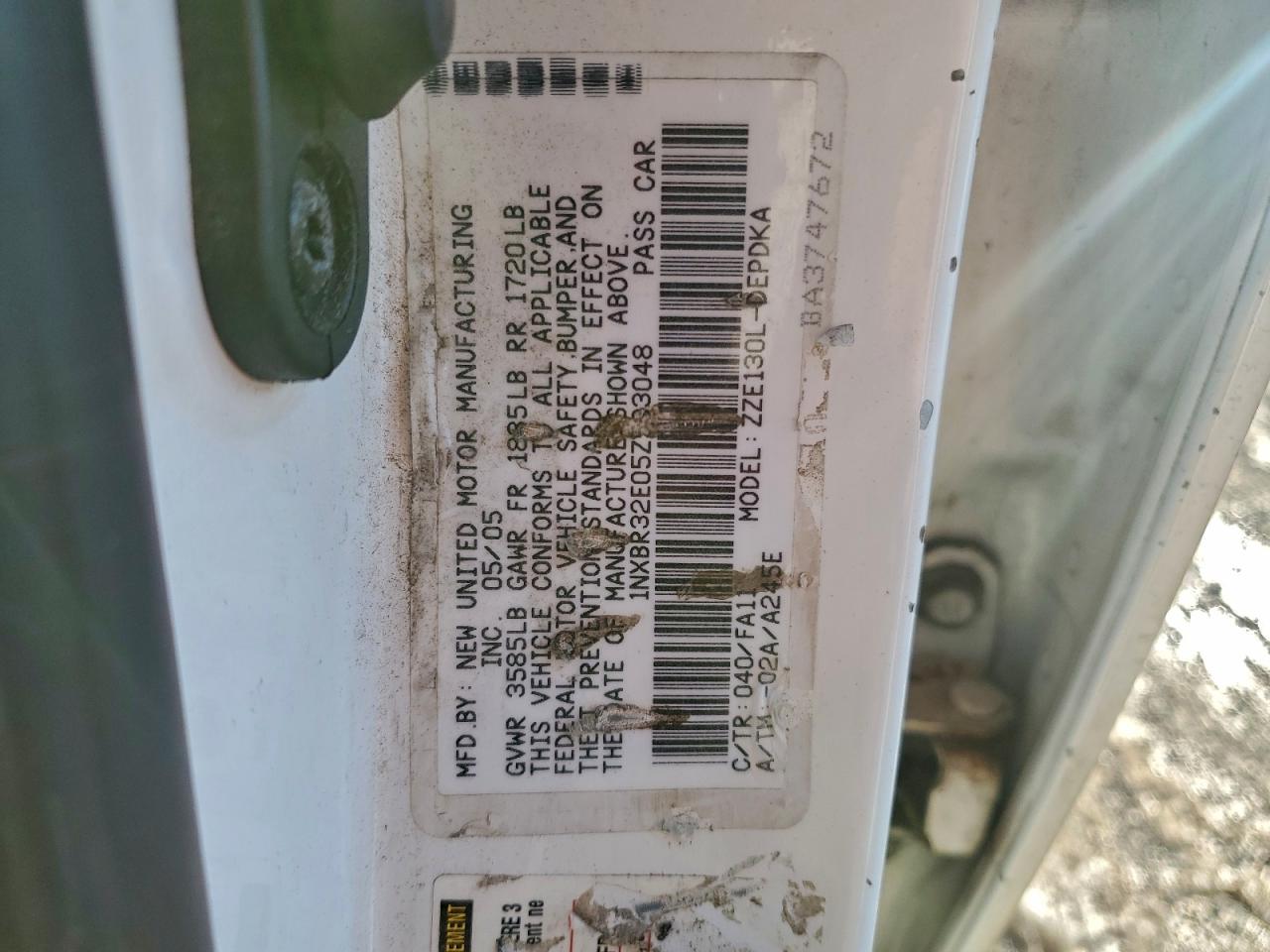 2005 TOYOTA COROLLA CE photo 12