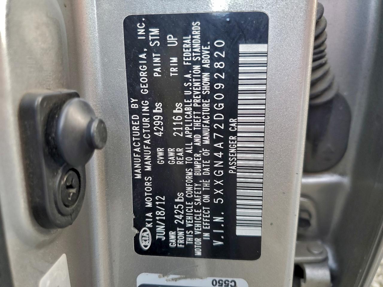 2013 KIA OPTIMA EX photo 12