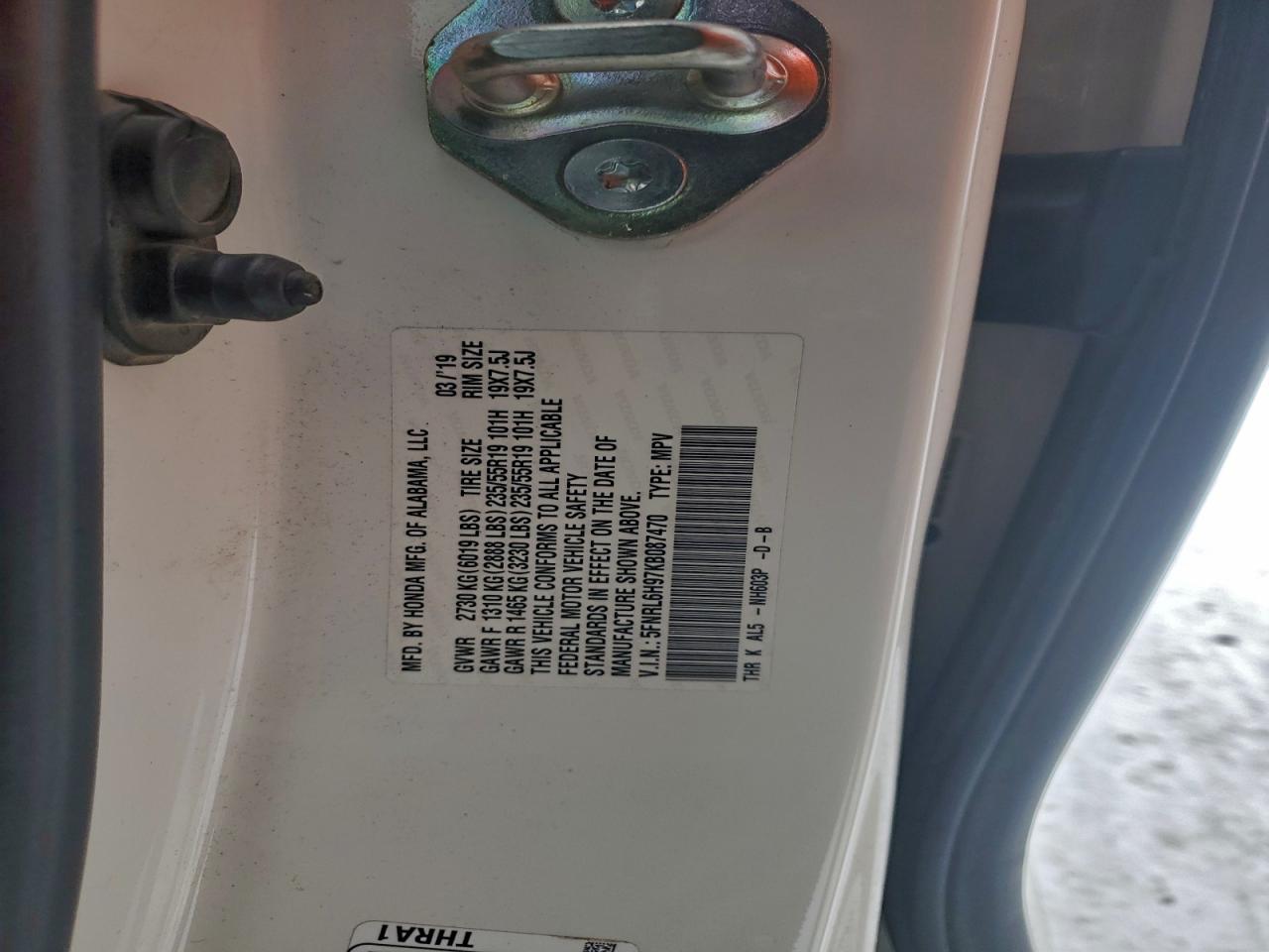 2019 HONDA ODYSSEY ELITE photo 25