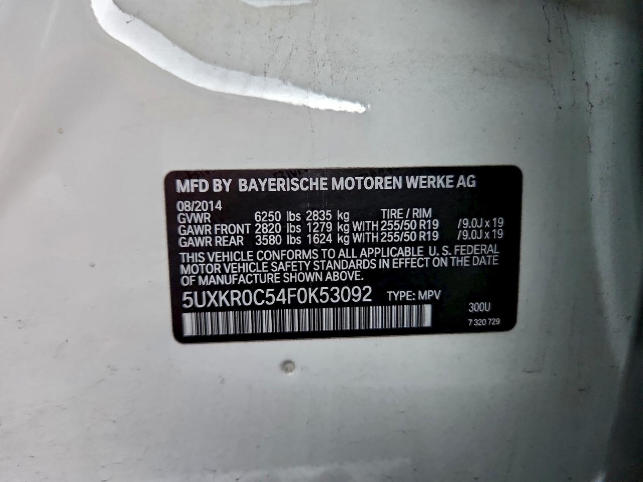 2015 BMW X5 XDRIVE35I photo 13