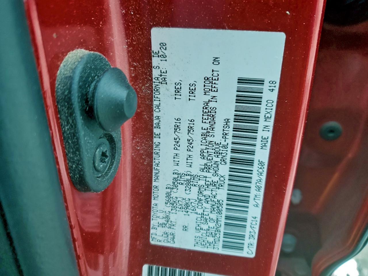 2021 TOYOTA TACOMA DOUBLE CAB photo 13