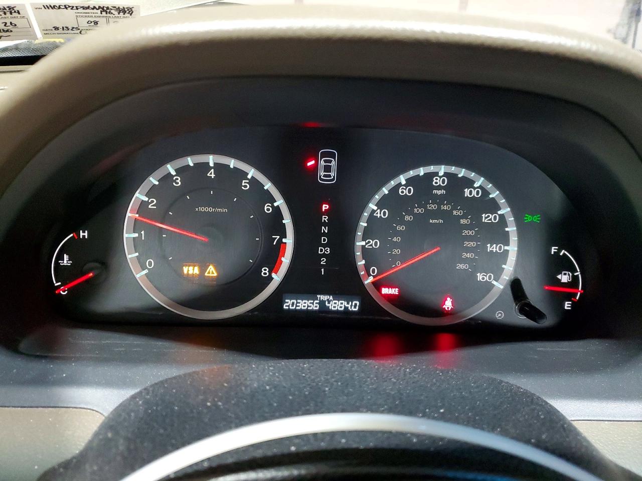 2010 HONDA ACCORD EXL photo 9