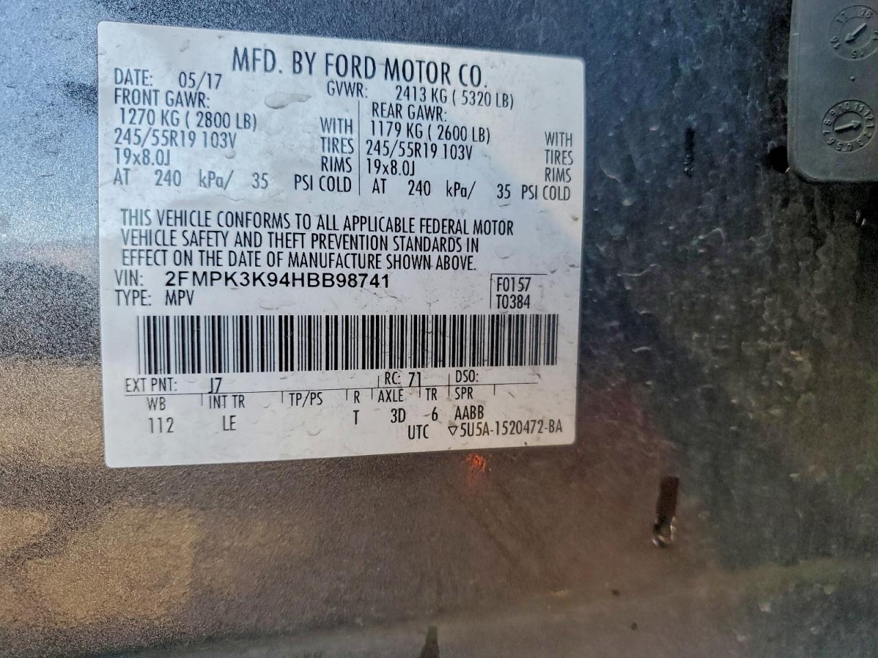 2017 FORD EDGE TITANIUM photo 13