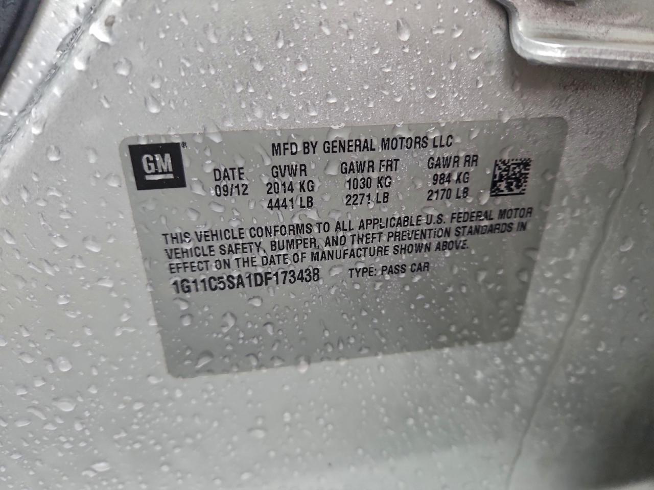 2013 CHEVROLET MALIBU 1LT photo 23