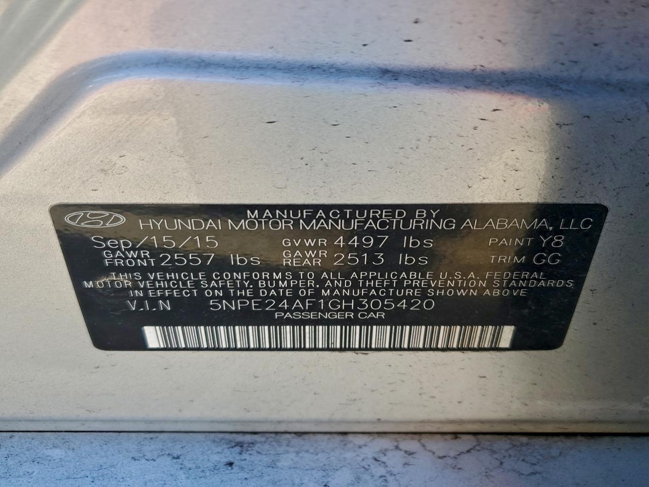2016 HYUNDAI SONATA SE photo 12