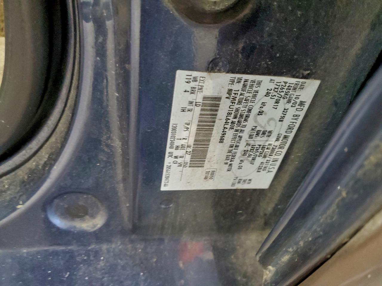 2004 FORD EXPEDITION EDDIE BAUER photo 13