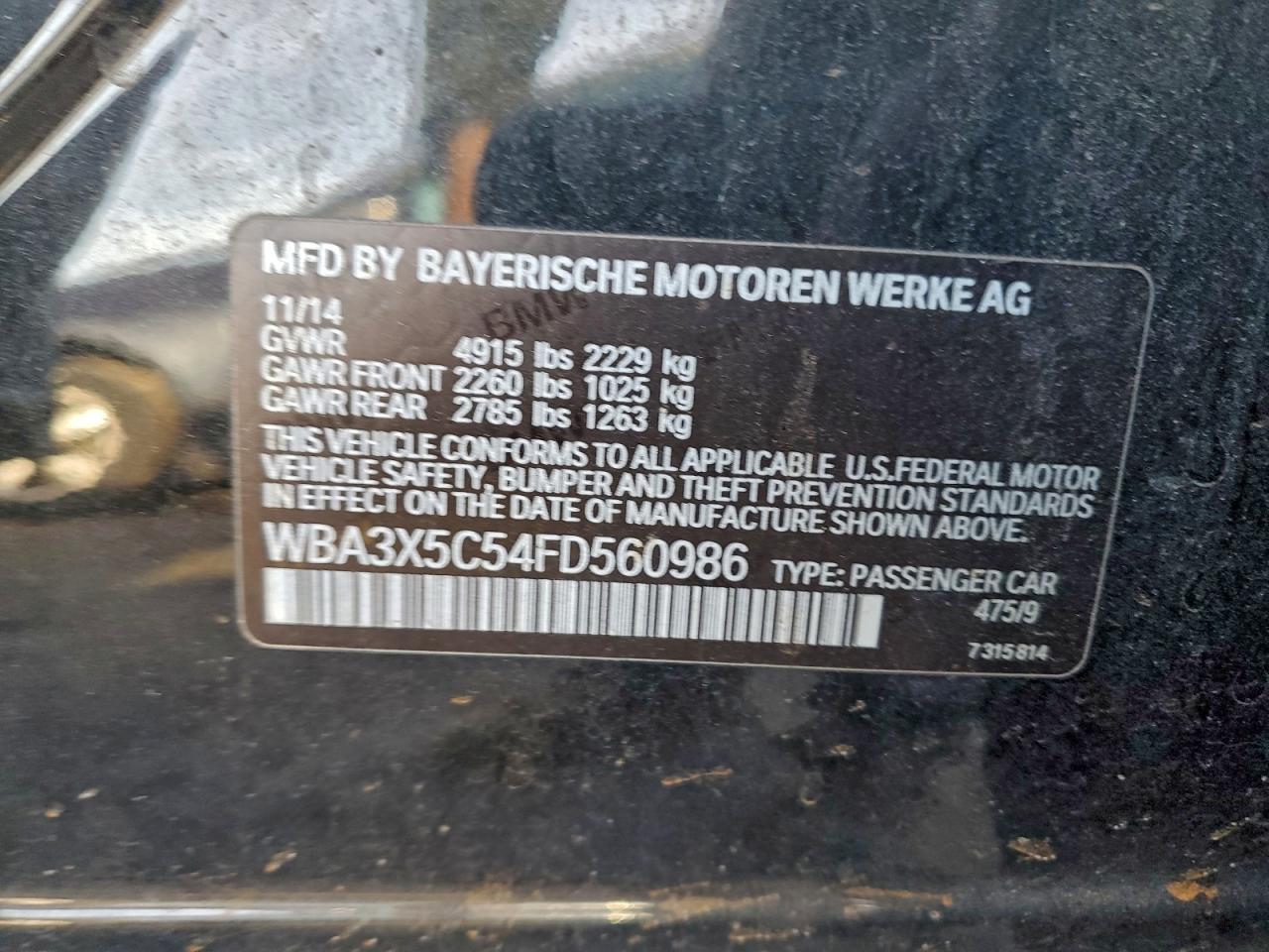 2015 BMW 328 XIGT photo 12