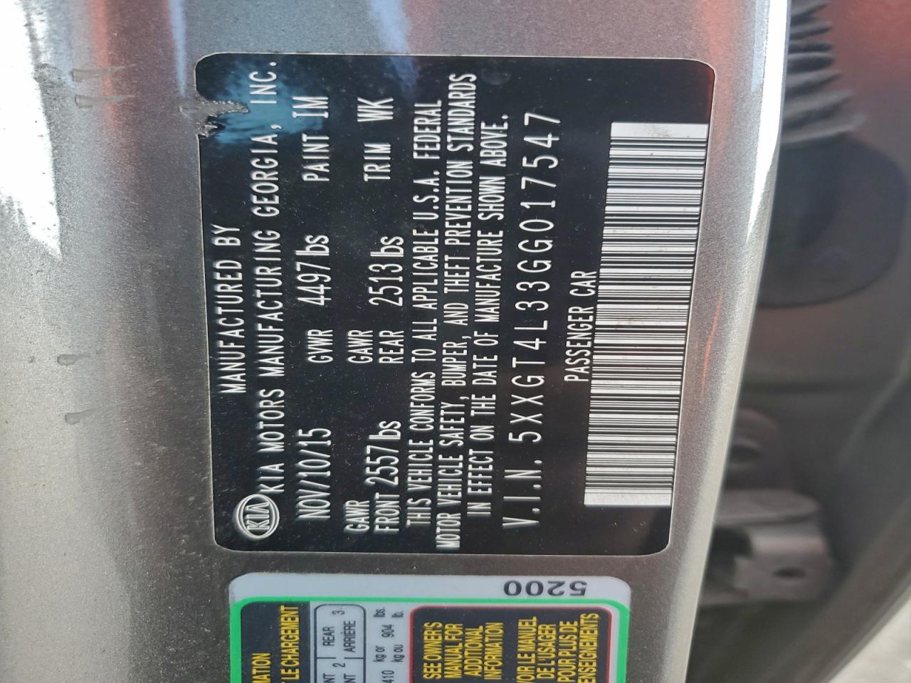 2016 KIA OPTIMA LX photo 12