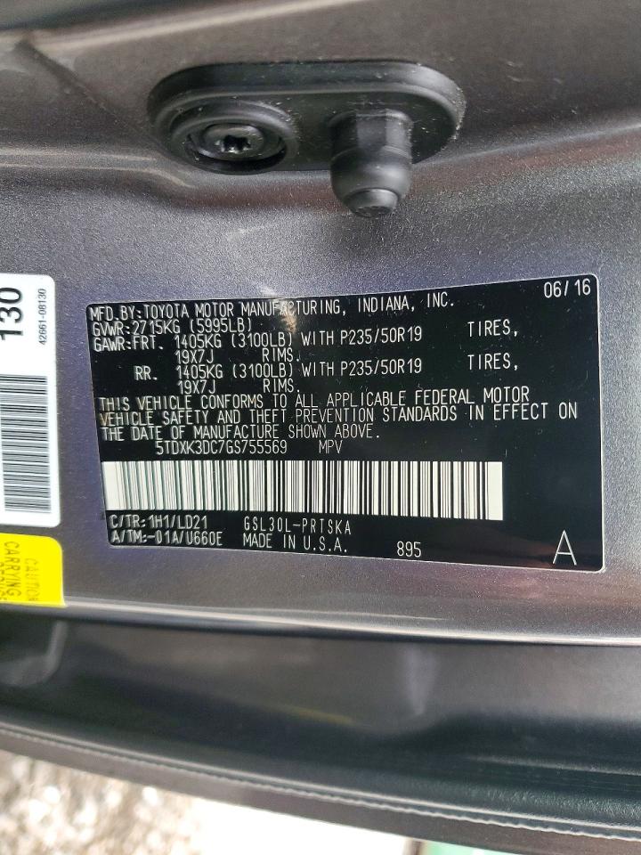 2016 TOYOTA SIENNA SE photo 14