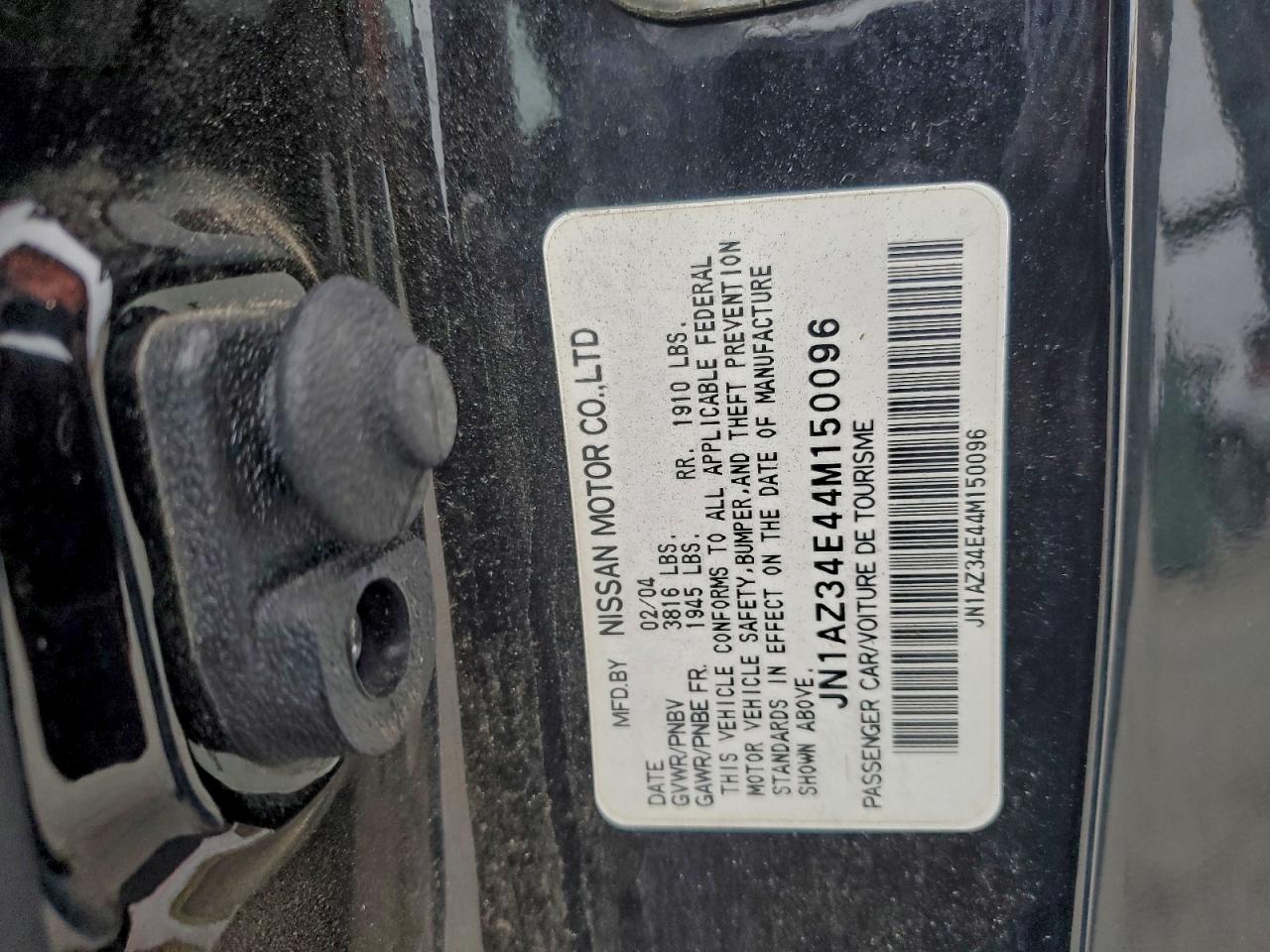 2004 NISSAN 350Z COUPE photo 12