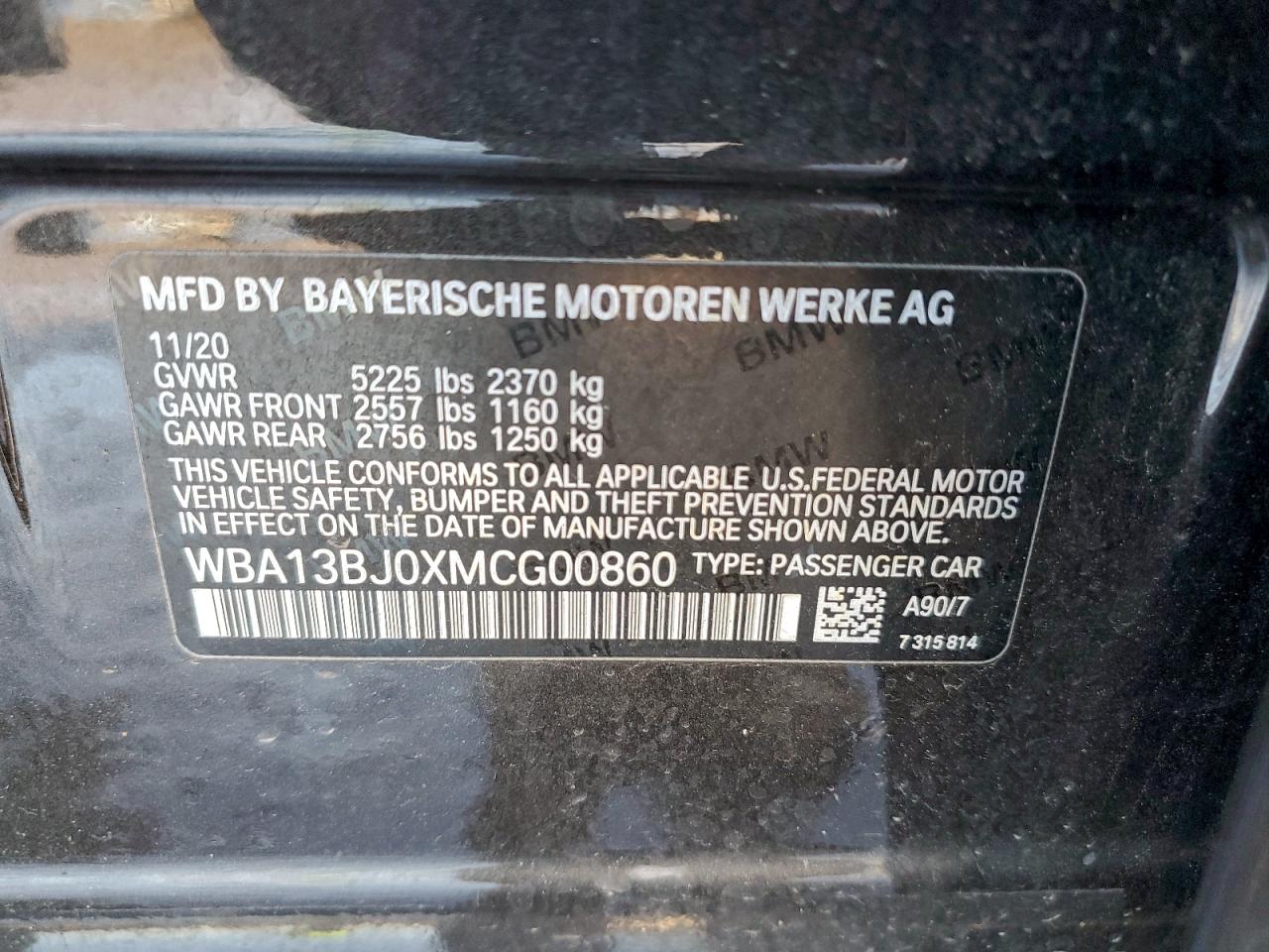 2021 BMW 530 XI photo 13