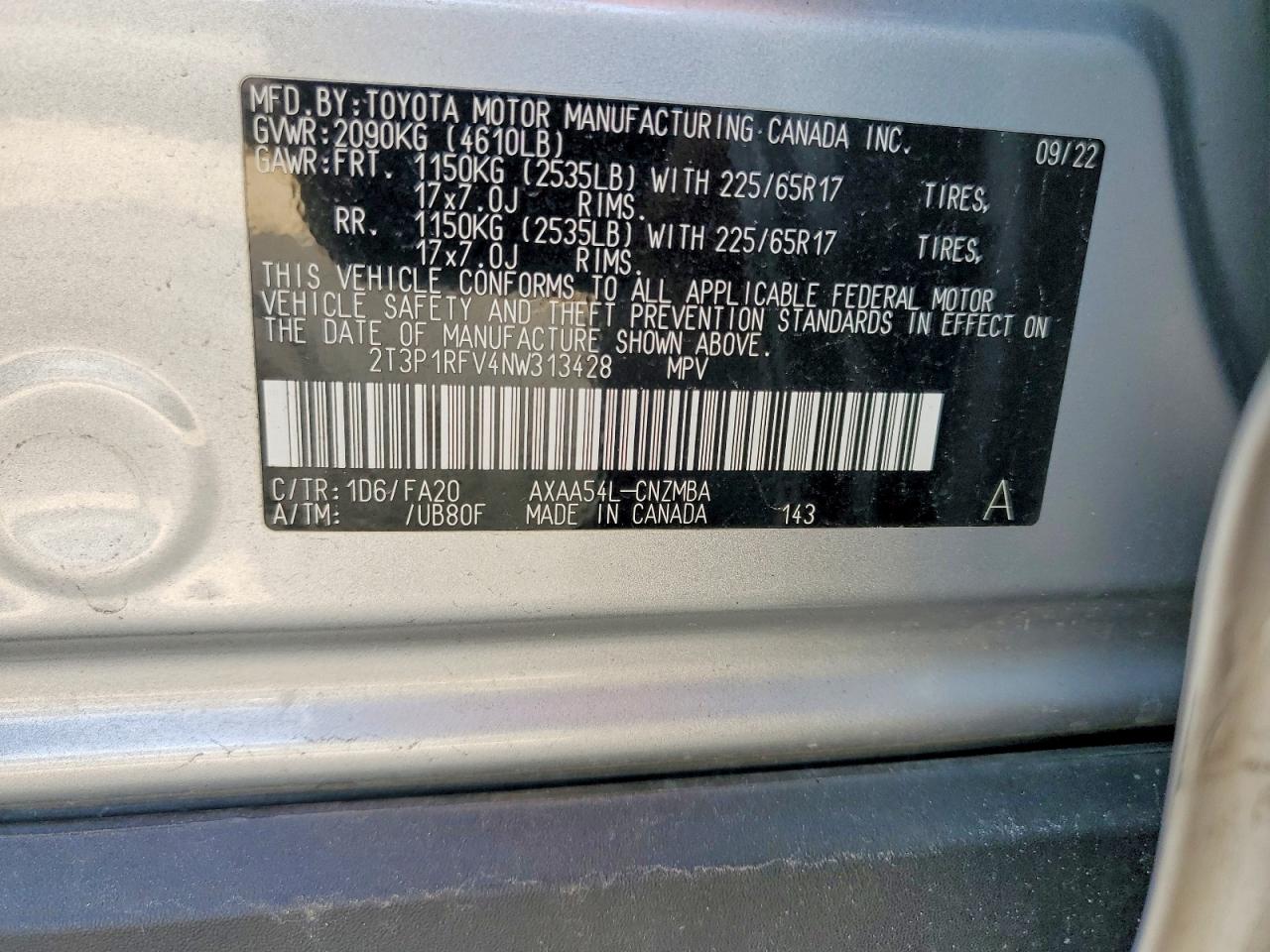 2022 TOYOTA RAV4 XLE photo 13