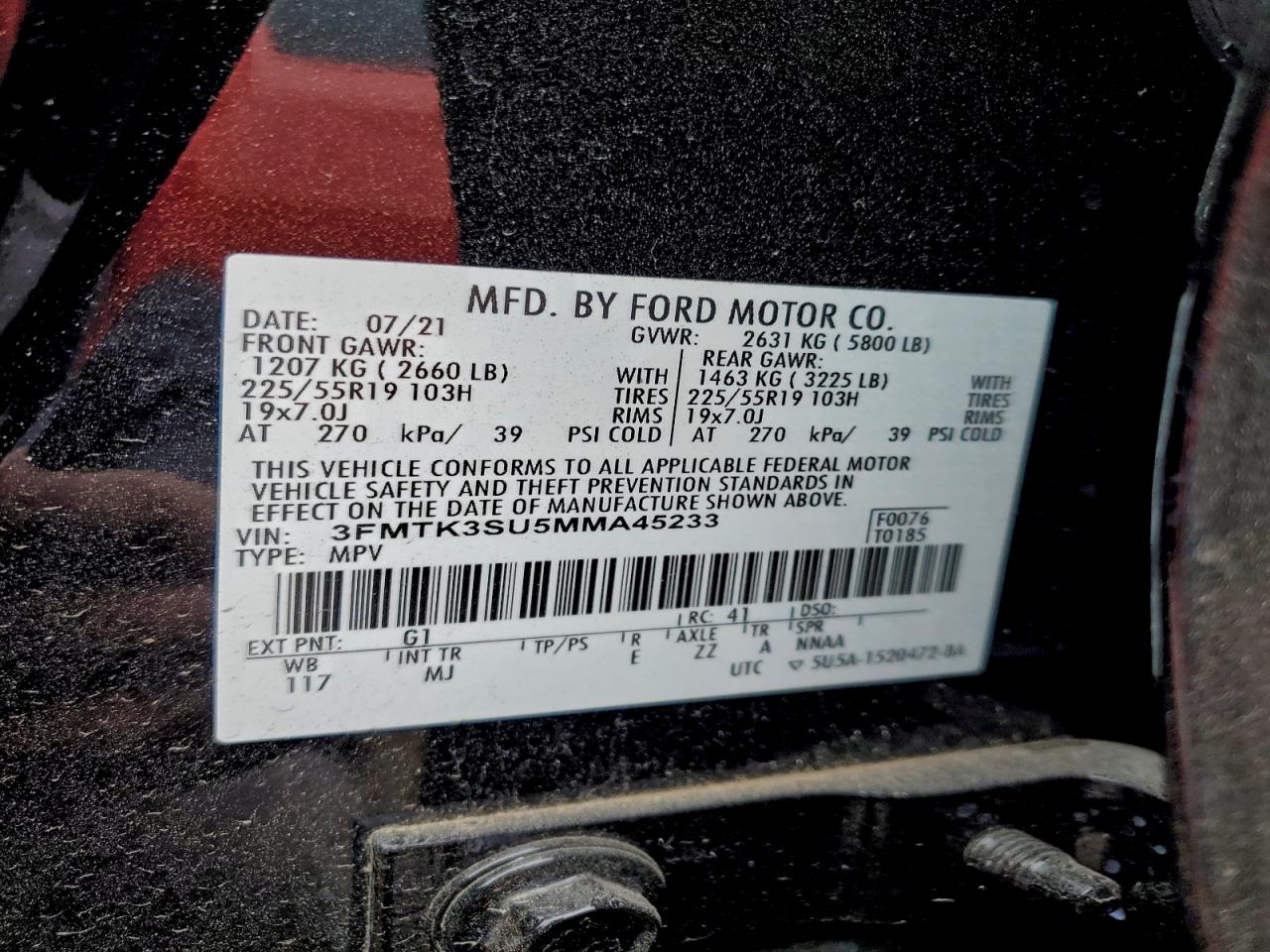 2021 FORD MUSTANG MACH-E PREMIUM photo 12