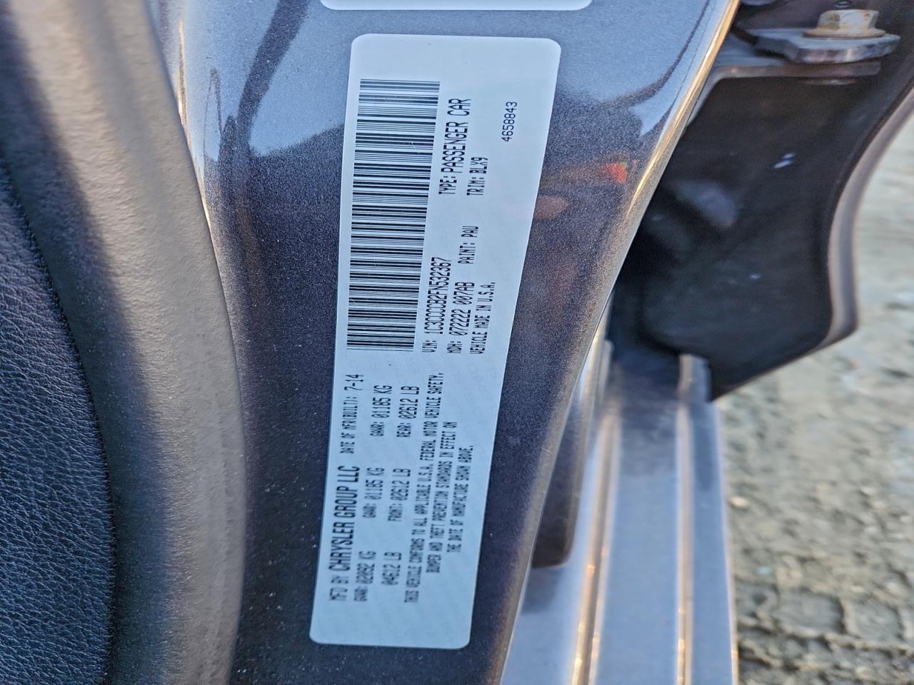 2015 CHRYSLER 200 C photo 23
