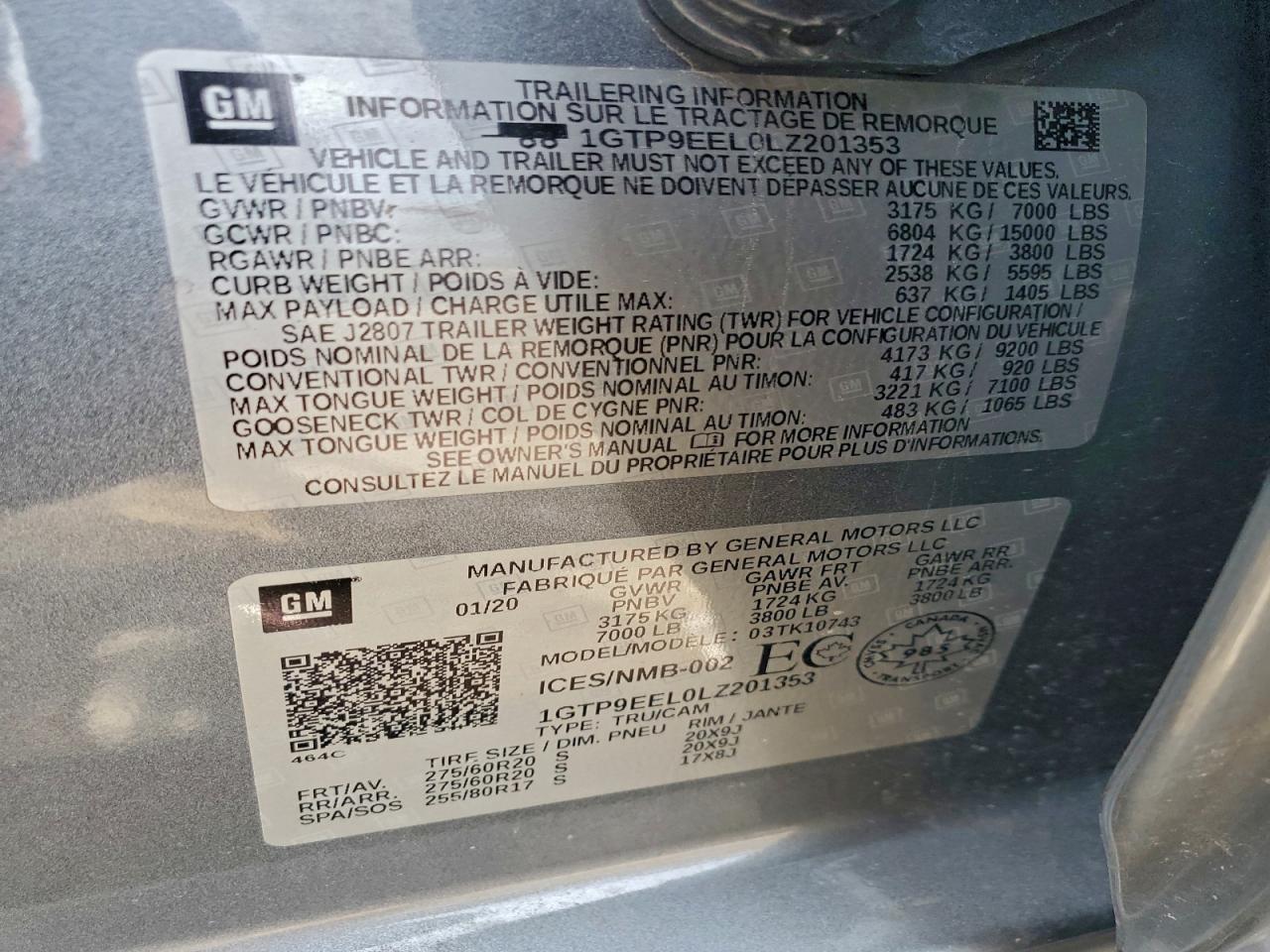 2020 GMC SIERRA K1500 AT4 photo 13