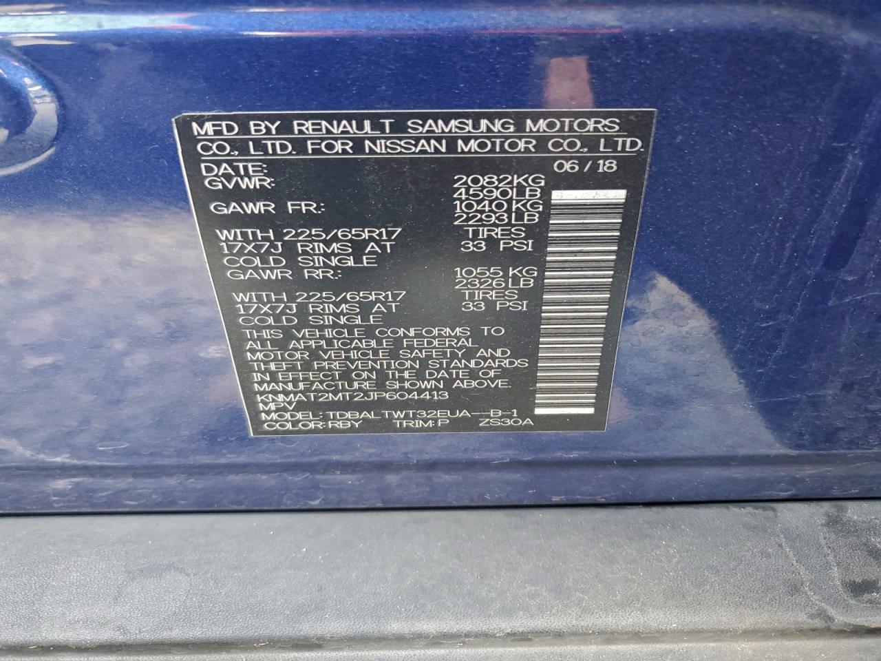 2018 NISSAN ROGUE S photo 13