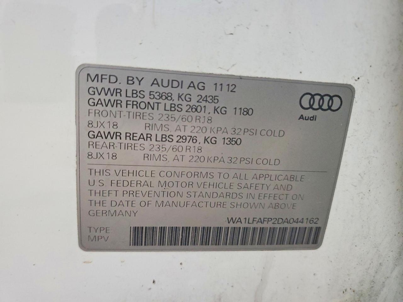 2013 AUDI Q5 PREMIUM PLUS photo 13