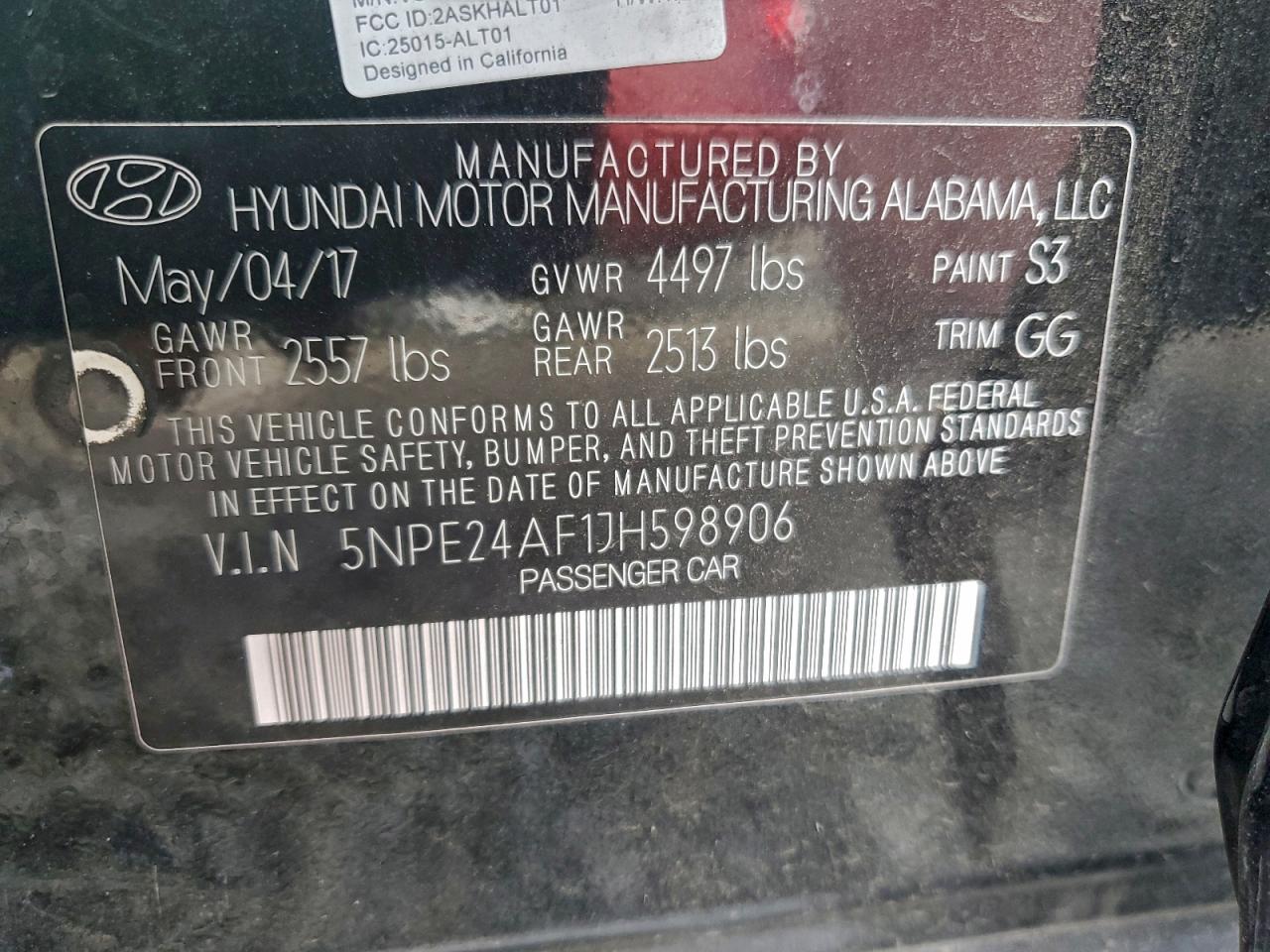 2018 HYUNDAI SONATA SE photo 13