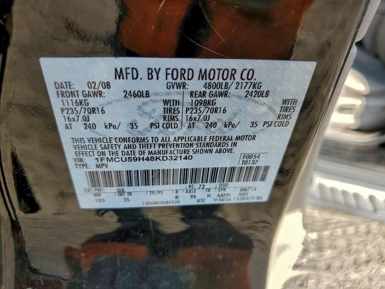 2008 FORD ESCAPE HEV photo 13
