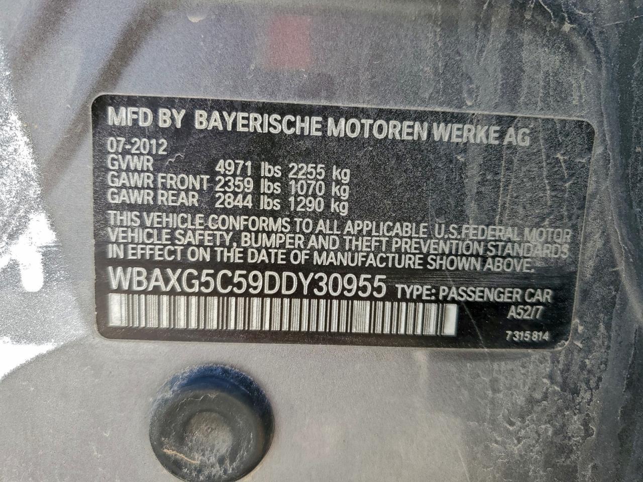 2013 BMW 528 I photo 12