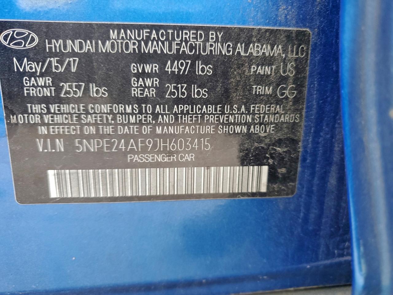 2018 HYUNDAI SONATA SE photo 13