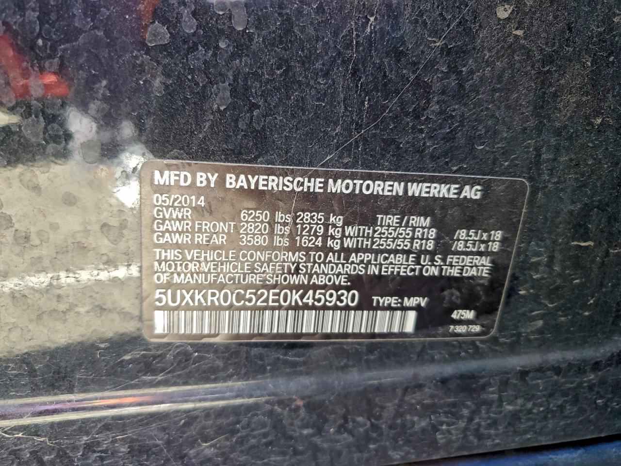 2014 BMW X5 XDRIVE35I photo 12