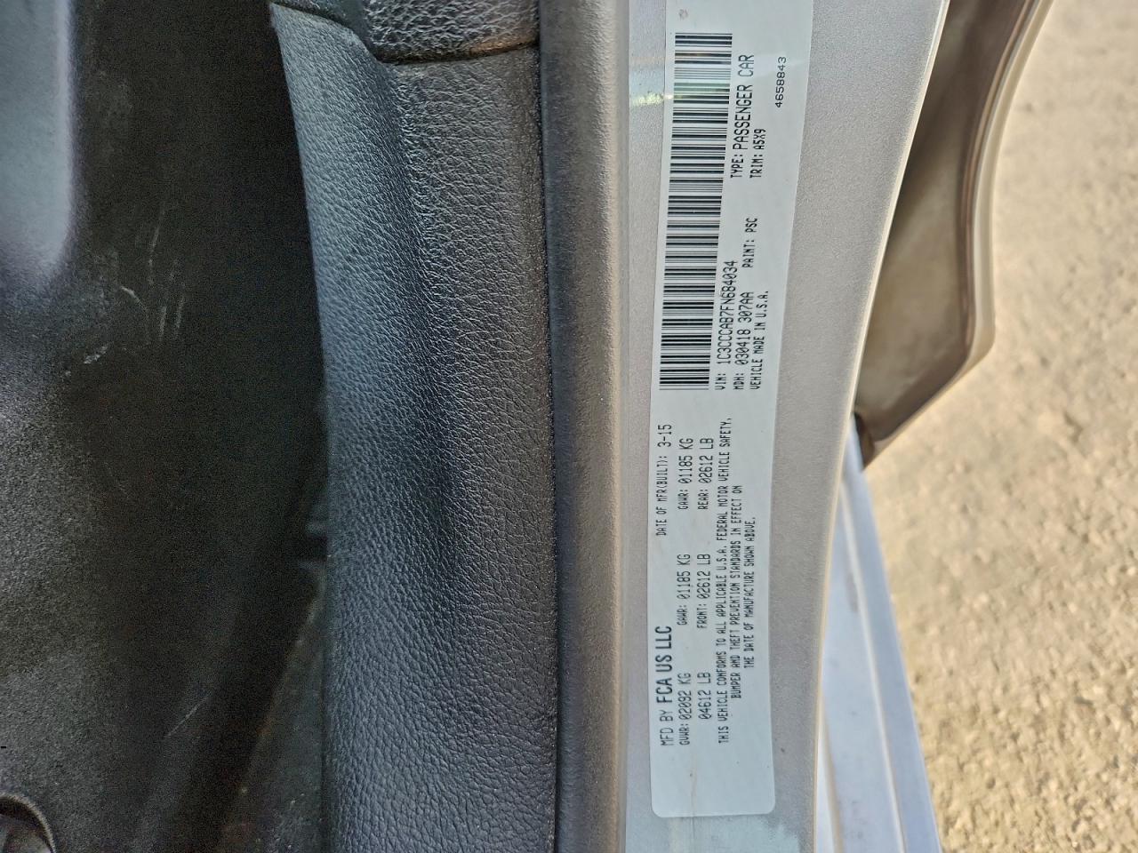 2015 CHRYSLER 200 LIMITED photo 12