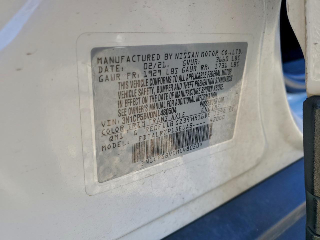 2021 NISSAN KICKS S photo 14
