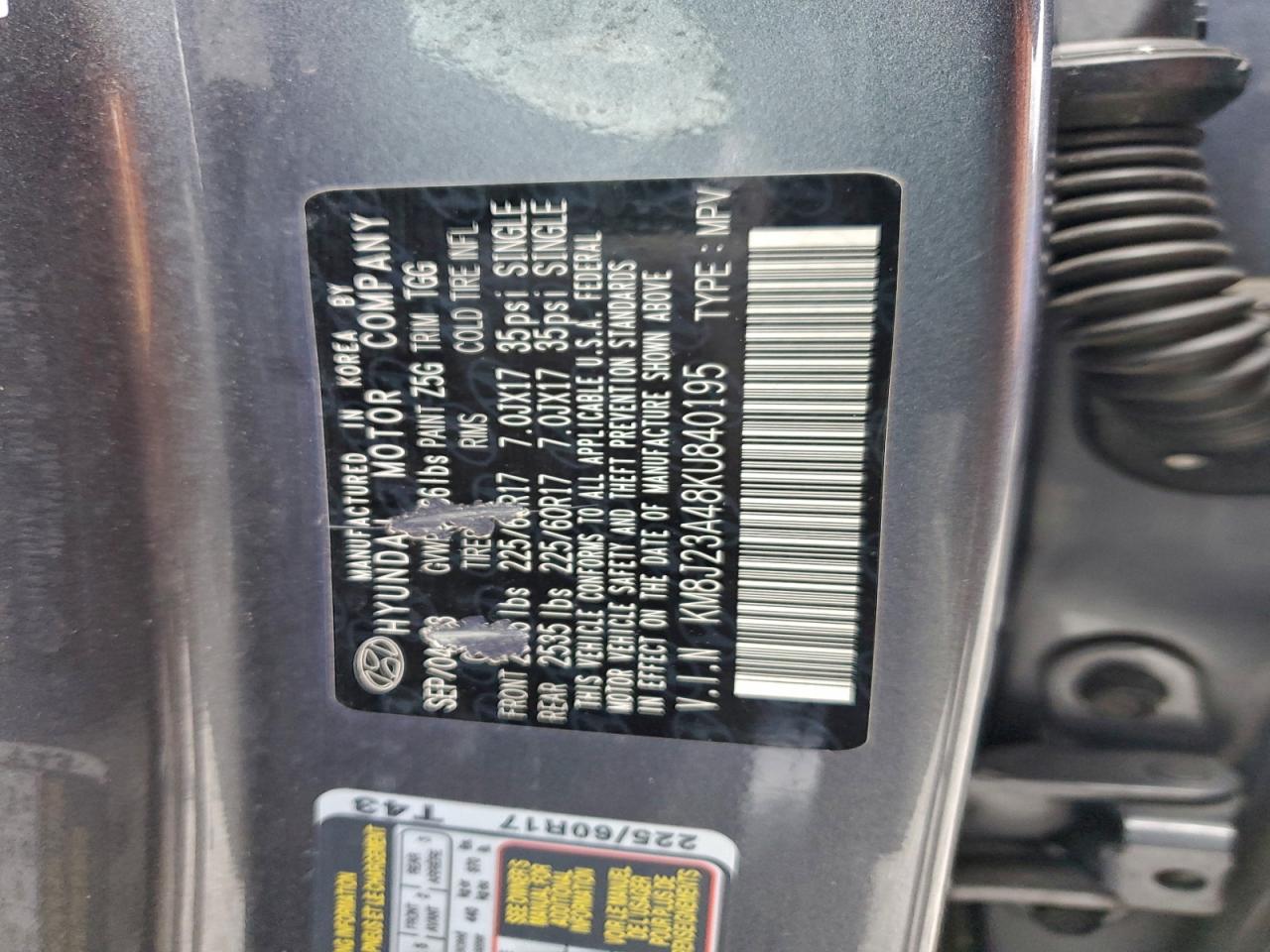 2019 HYUNDAI TUCSON SE photo 13