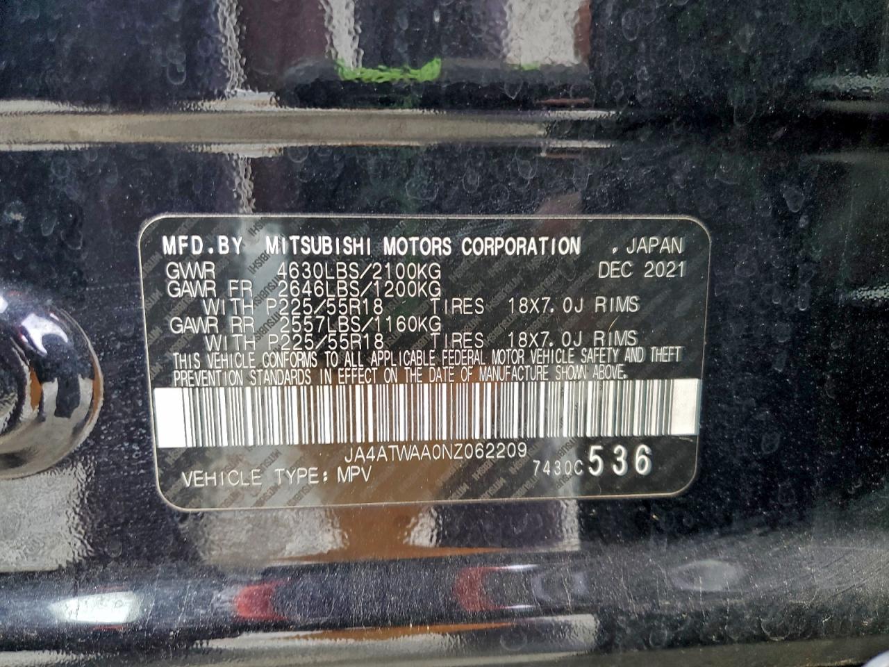 2022 MITSUBISHI ECLIPSE CROSS SE photo 13