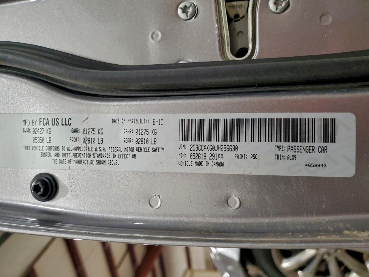 2018 CHRYSLER 300 LIMITED photo 12
