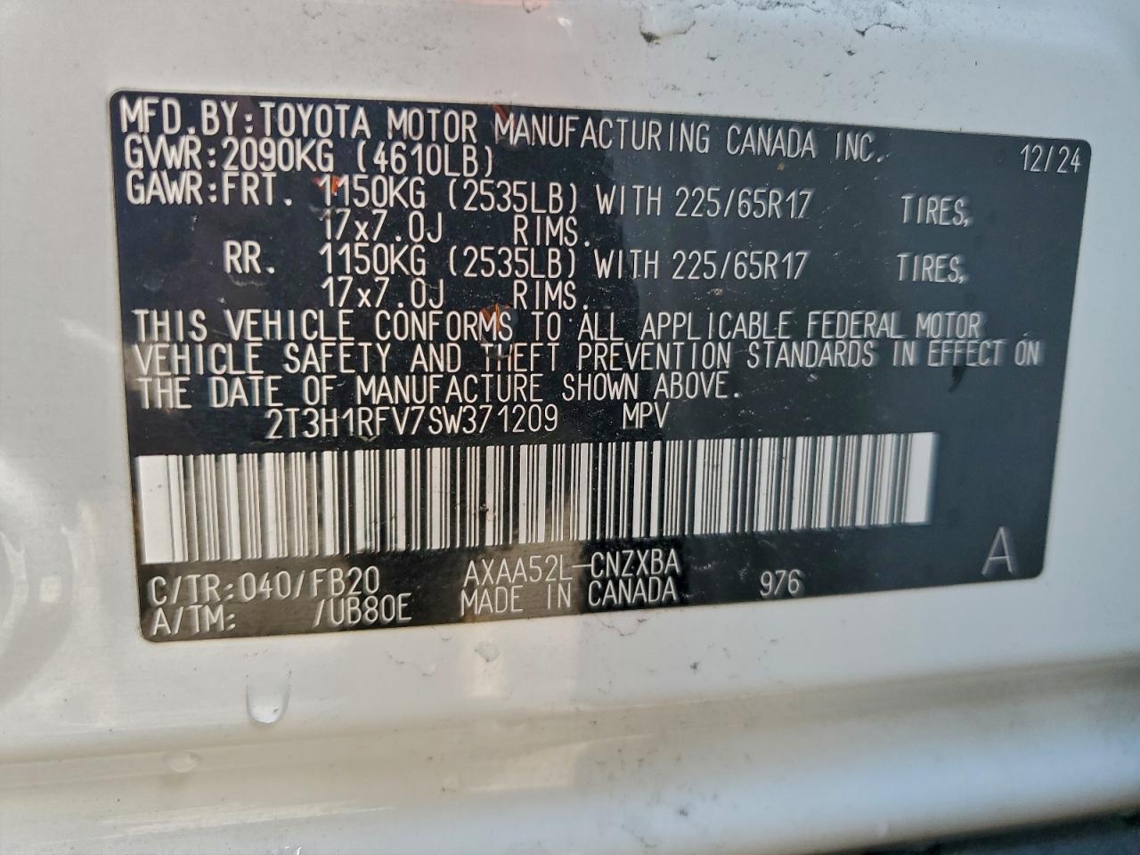 2025 TOYOTA RAV4 LE photo 13