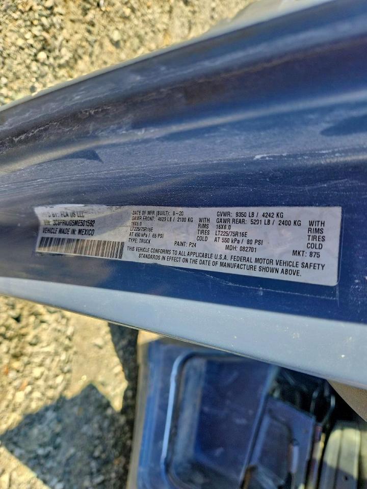 2021 RAM PROMASTER 3500 DELIVERY VAN photo 13
