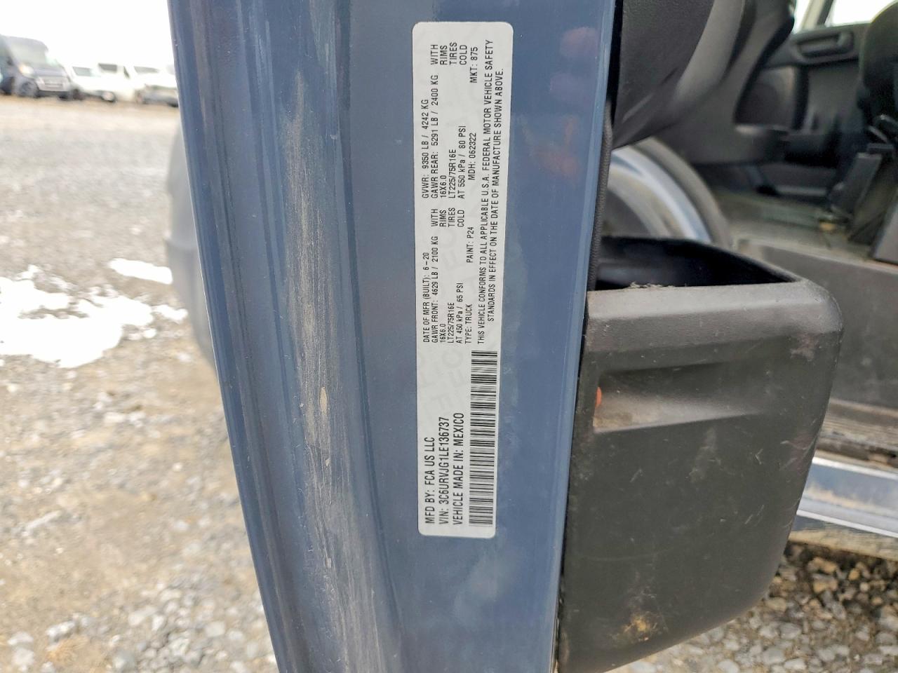 2020 RAM PROMASTER 3500 3500 HIGH photo 13