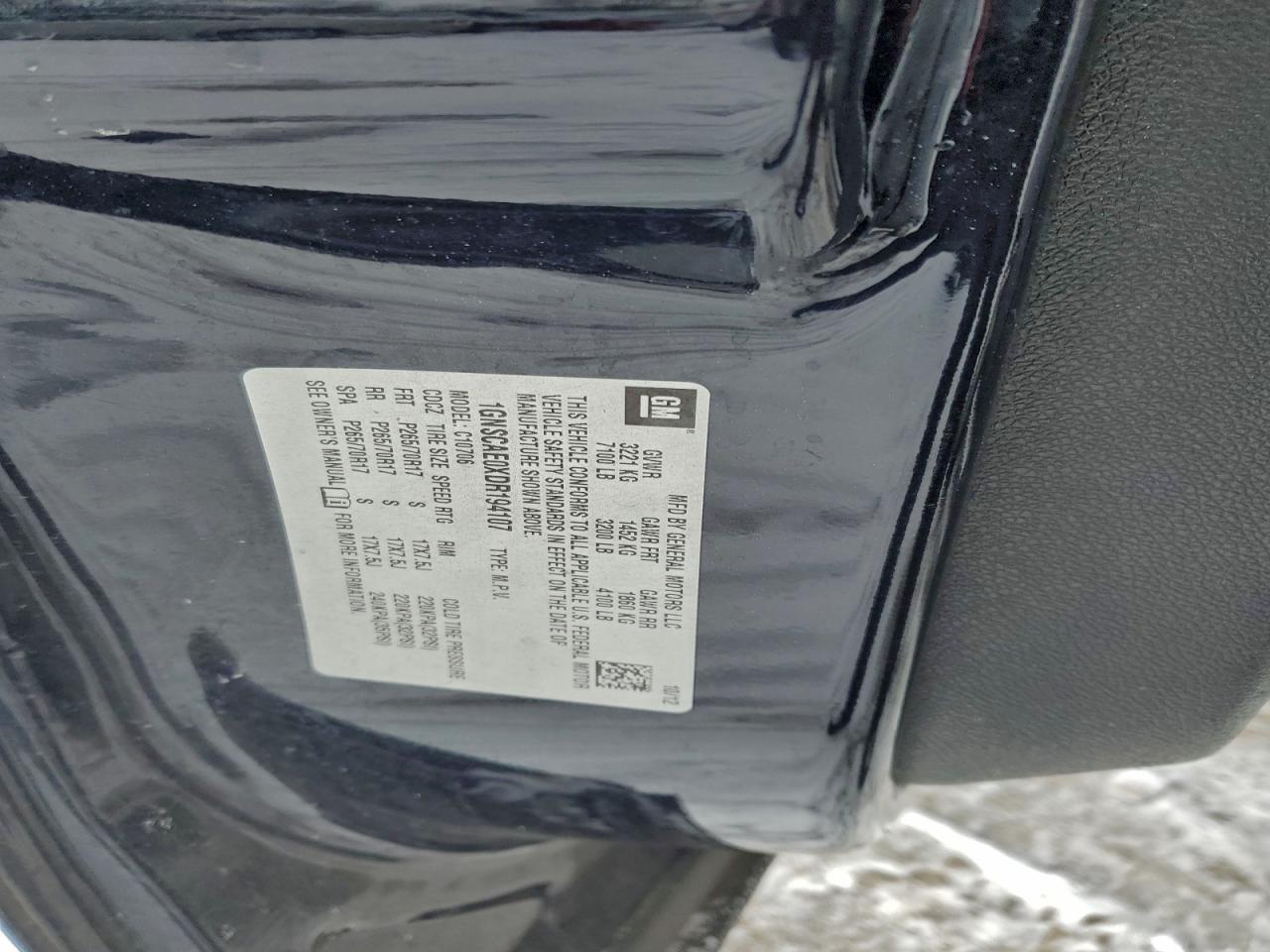 2013 CHEVROLET TAHOE C1500 LS photo 13