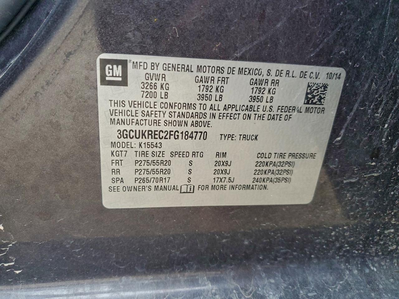 2015 CHEVROLET SILVERADO K1500 LT photo 12