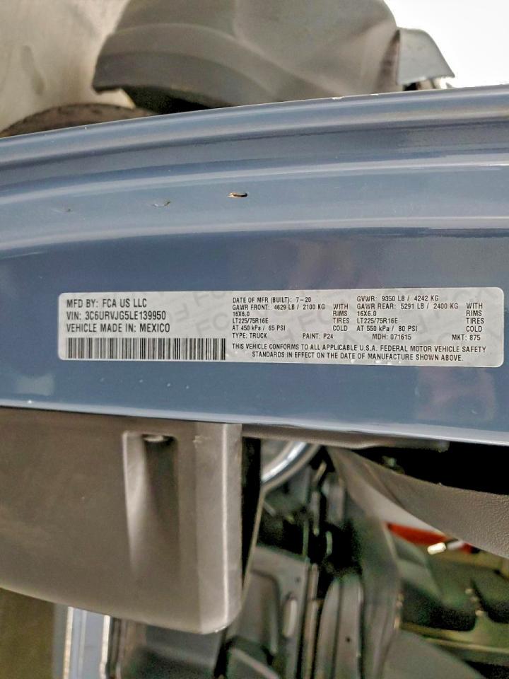 2020 RAM PROMASTER 3500 DELIVERY VAN photo 13