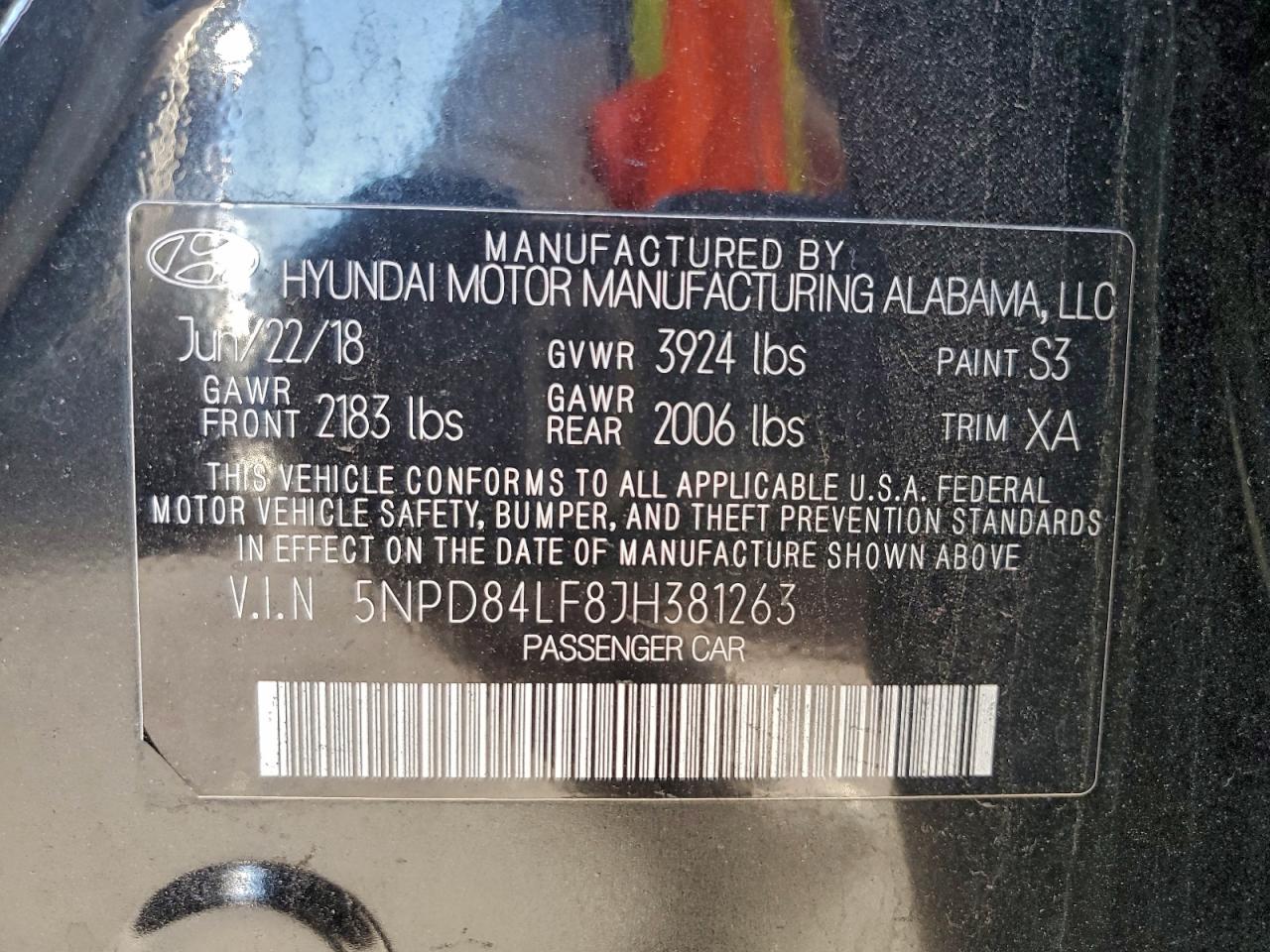 2018 HYUNDAI ELANTRA SEL photo 12