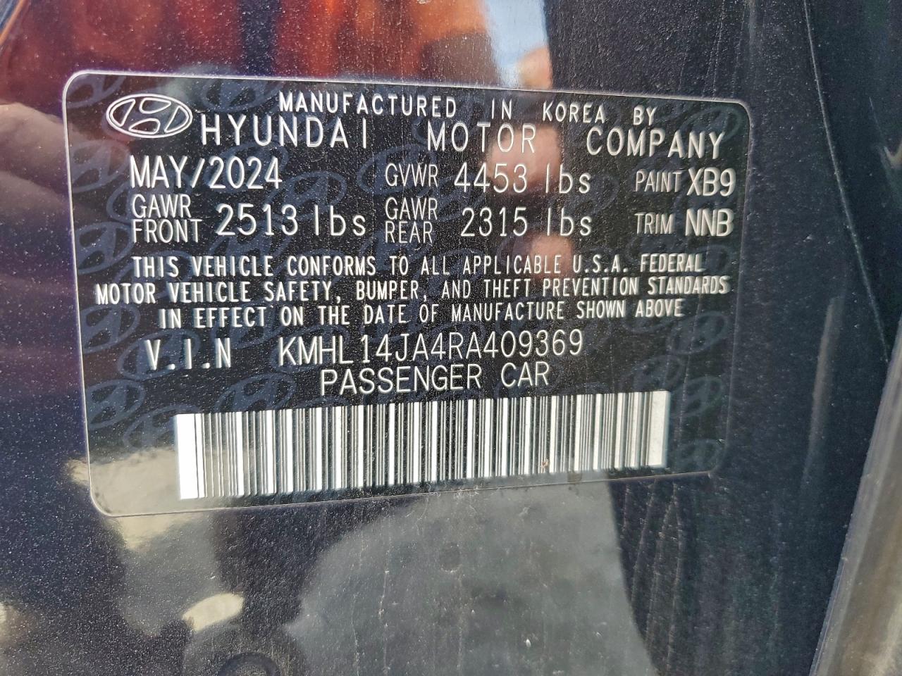 2024 HYUNDAI SONATA SEL photo 13