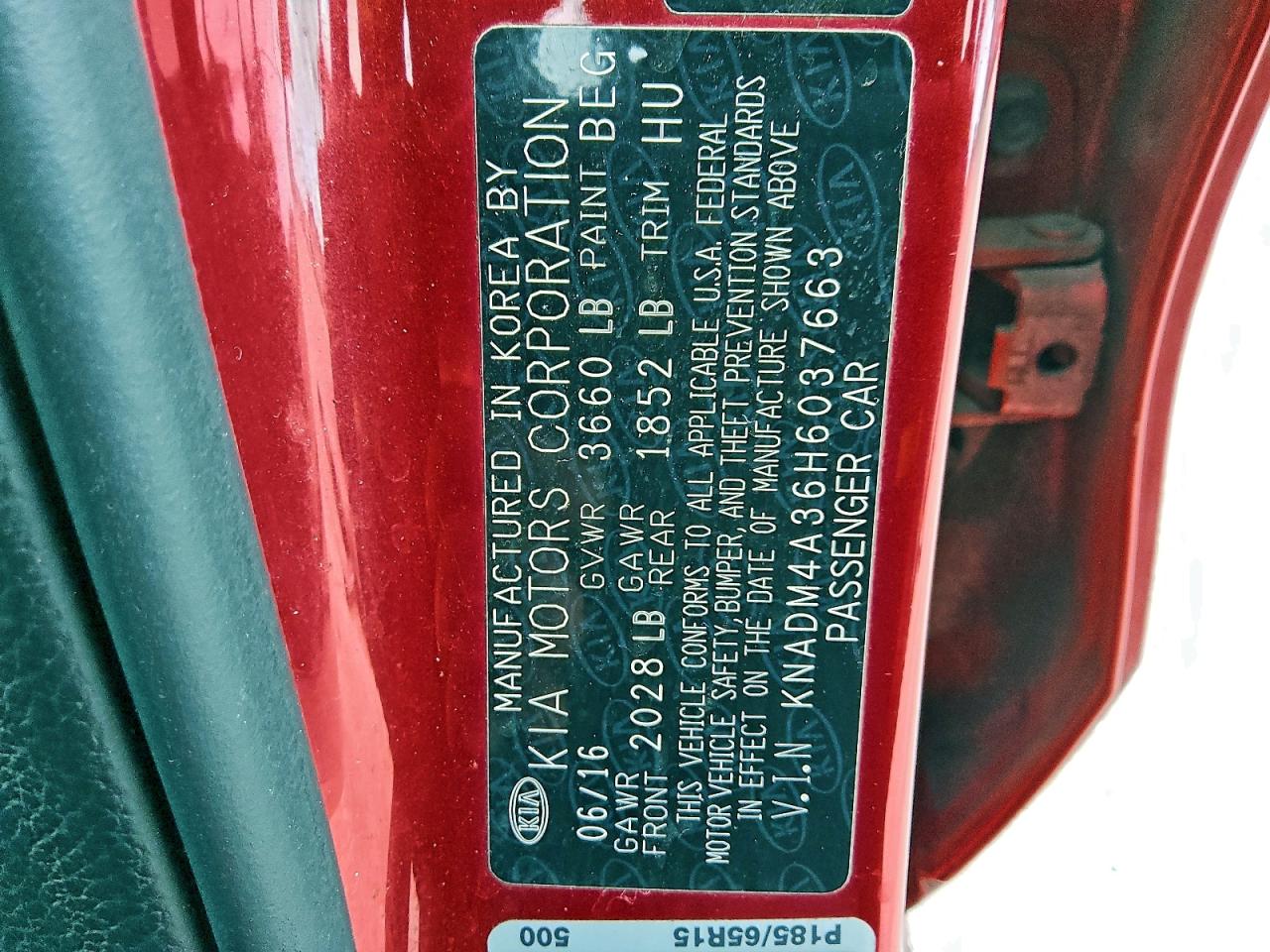 2017 KIA RIO LX photo 12