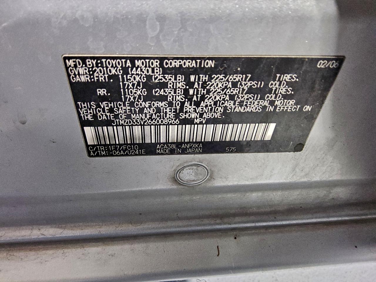 2006 TOYOTA RAV4 photo 13